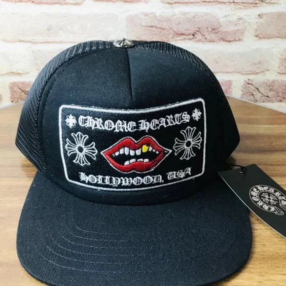 NWT Chrome Hearts Vintage Trucker Hat Black Chrome Hearts Trucker Hat | eBay main image 2